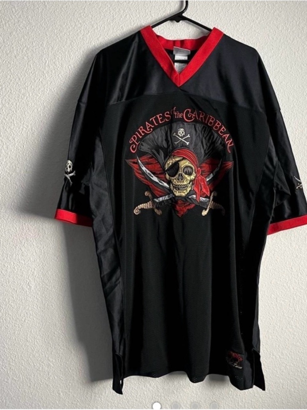 Pirates of the Caribbean Black & Red Graphic Men’s Shirt